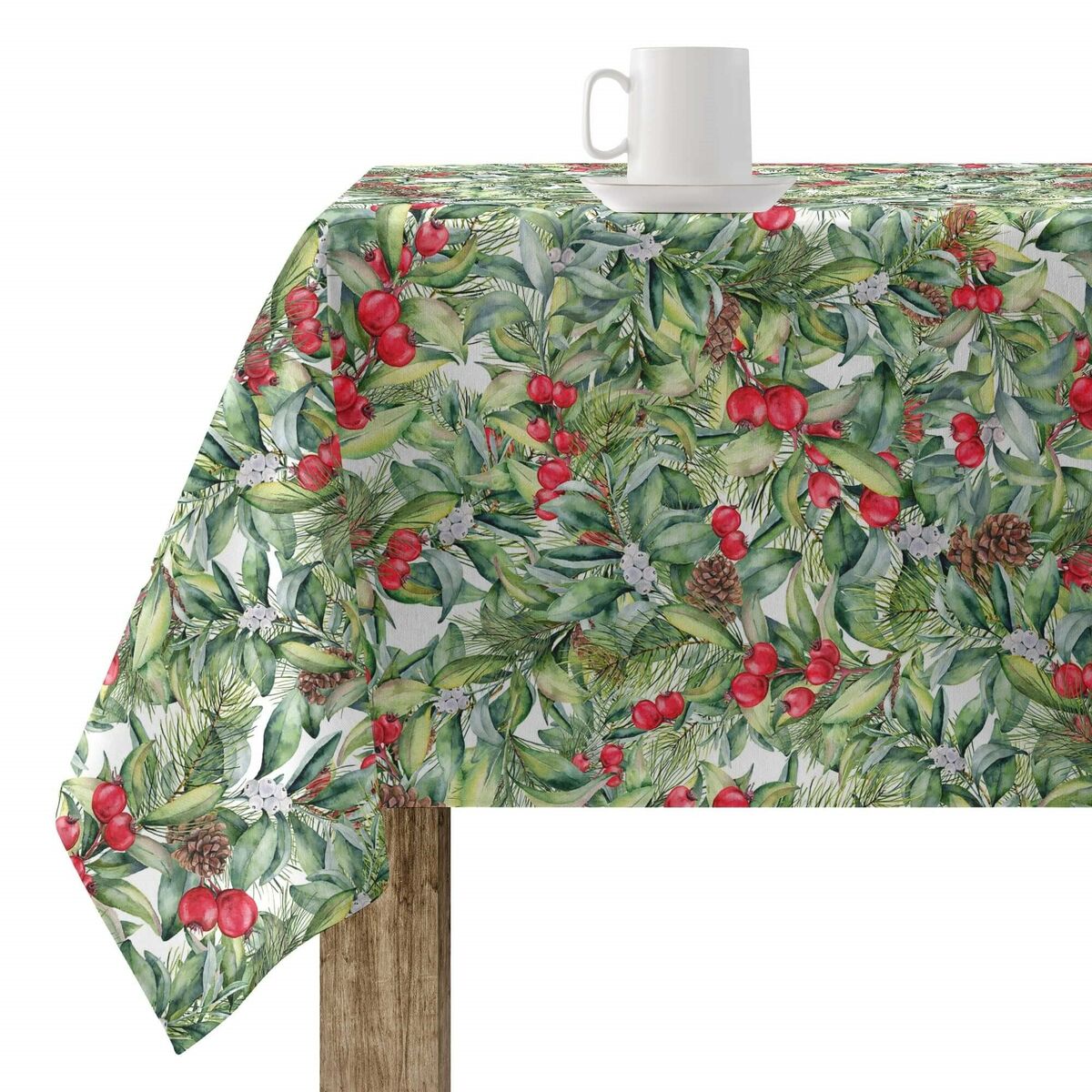 Tovaglia in resina antimacchia Mauré Christmas 140 x 140 cm