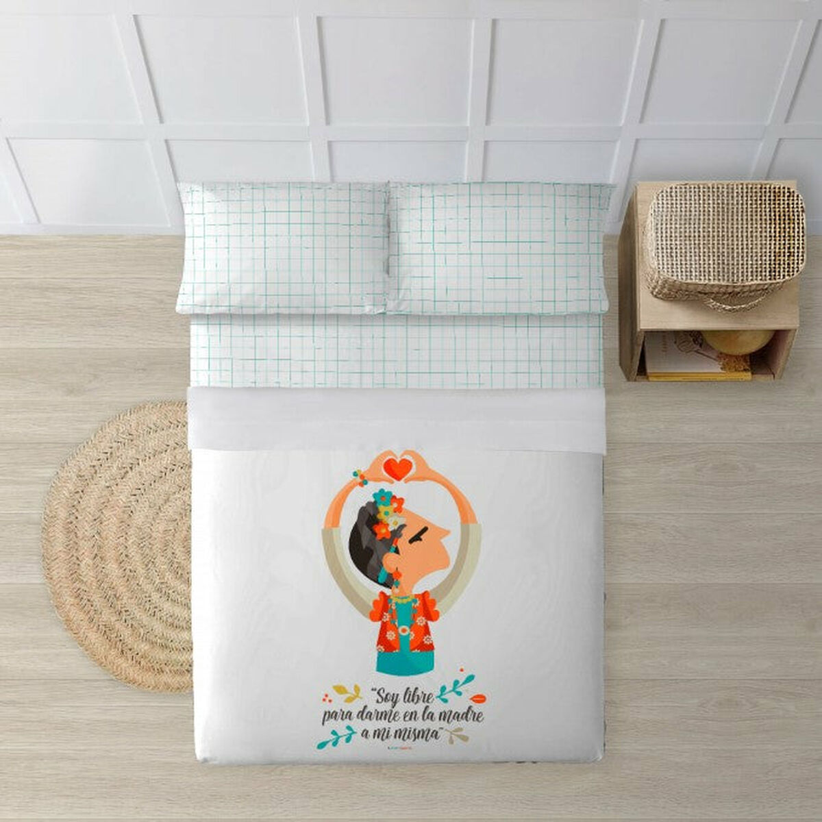 Set di Lenzuola Decolores Frida Multicolore 210 x 270 cm