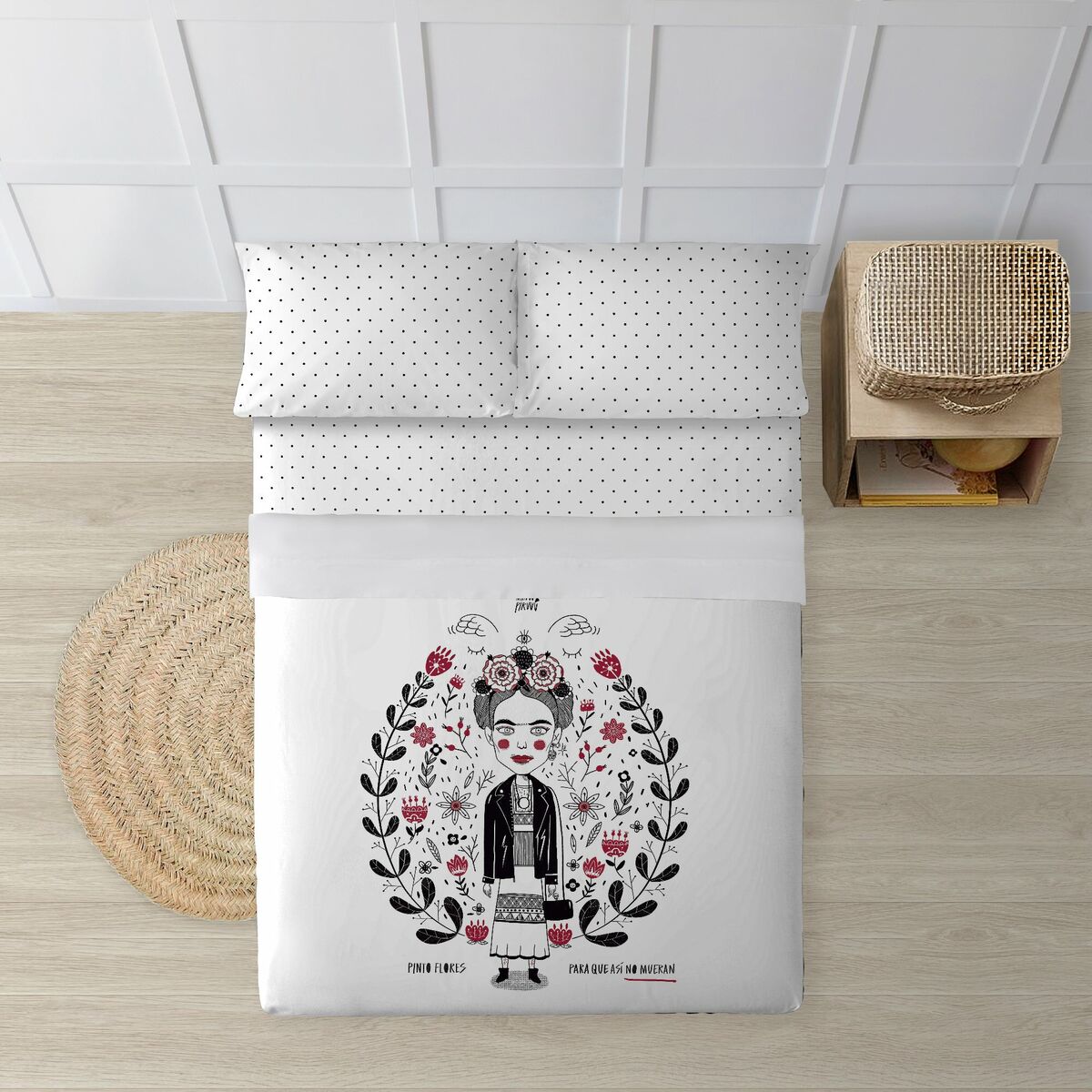 Set di Lenzuola Decolores Pinto Frida de Mundopiruuu Multicolore 160 x 270 cm