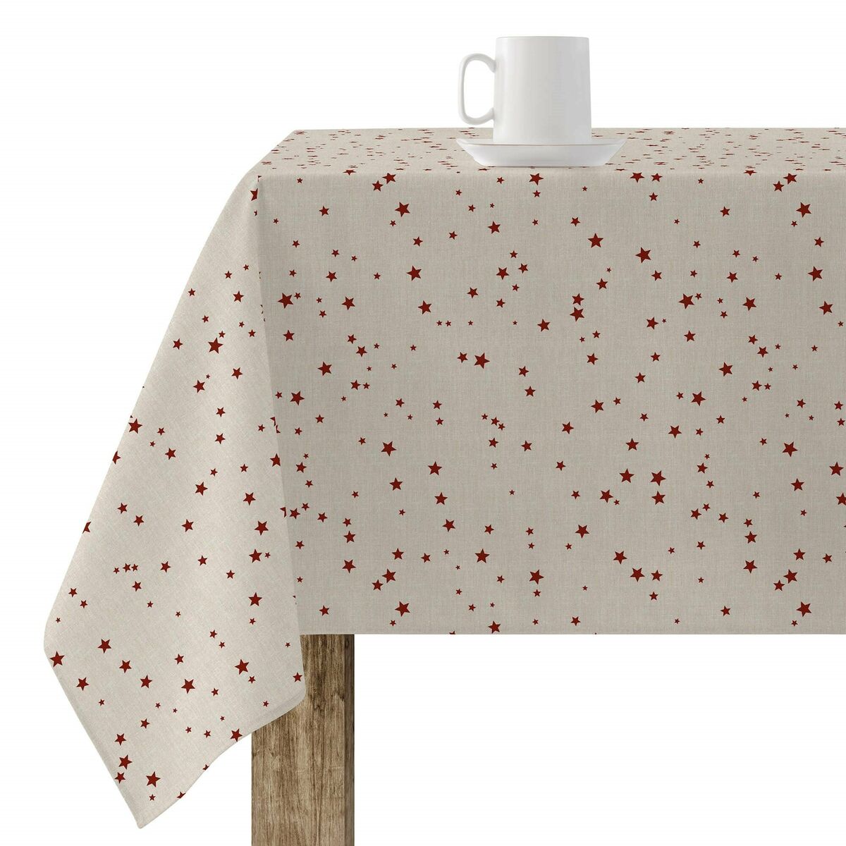 Tovaglia in resina antimacchia Mauré Merry Christmas 140 x 140 cm