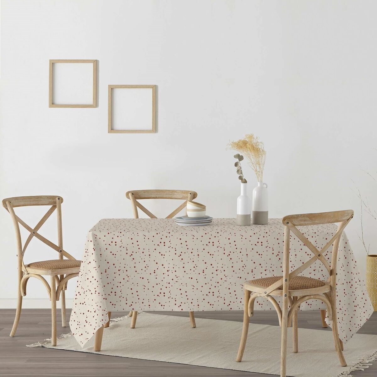 Tovaglia in resina antimacchia Mauré Merry Christmas 140 x 140 cm