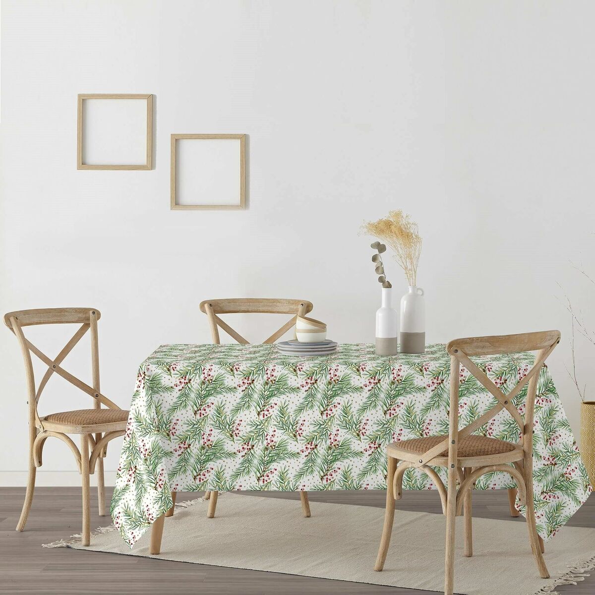 Tovaglia in resina antimacchia Mauré Merry Christmas 300 x 140 cm