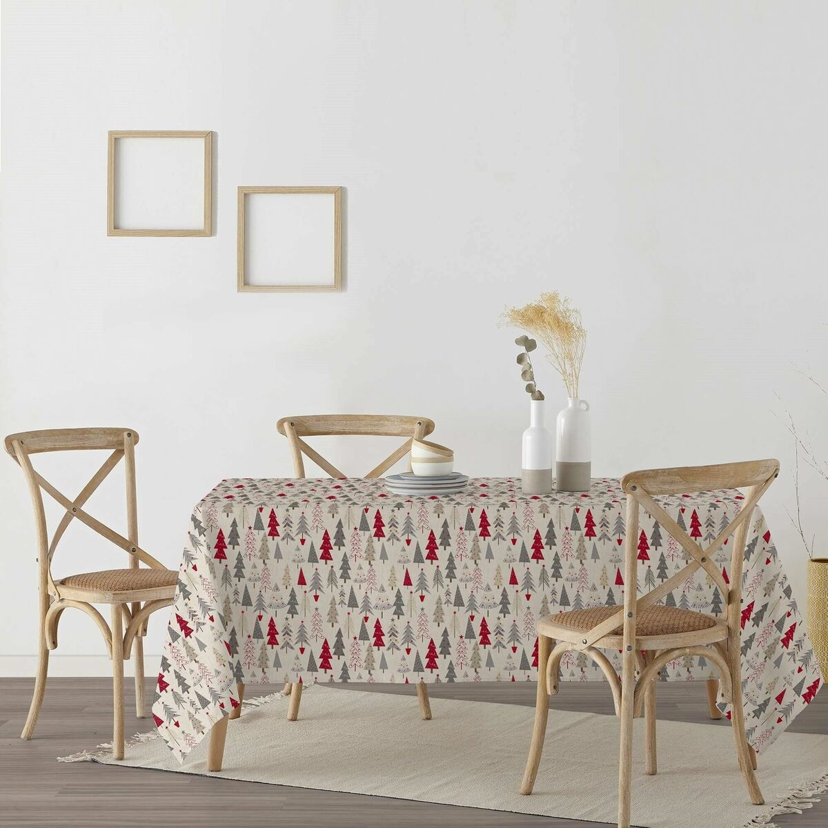 Tovaglia in resina antimacchia Mauré Merry Christmas 250 x 140 cm