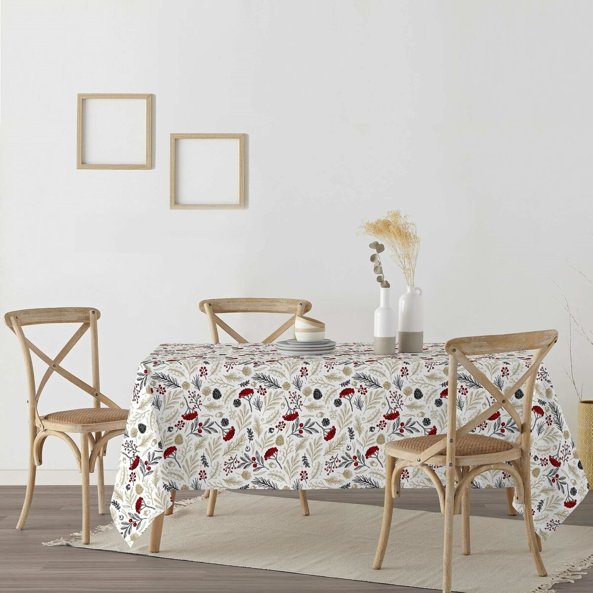 Tovaglia in resina antimacchia Mauré Merry Christmas 100 x 140 cm