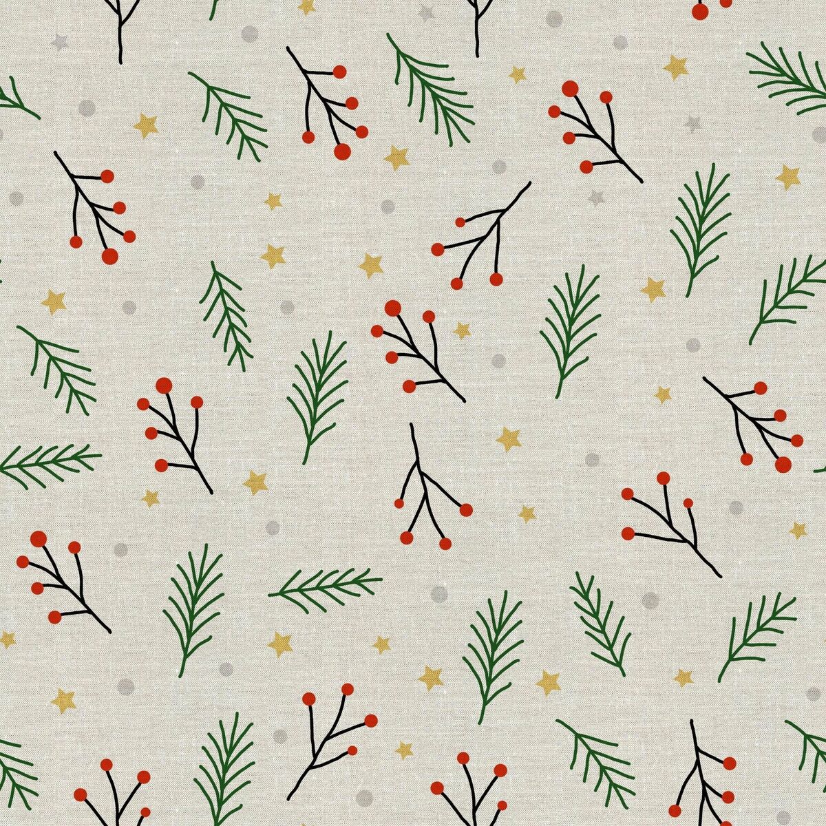 Tovaglia in resina antimacchia Mauré Merry Christmas 250 x 140 cm