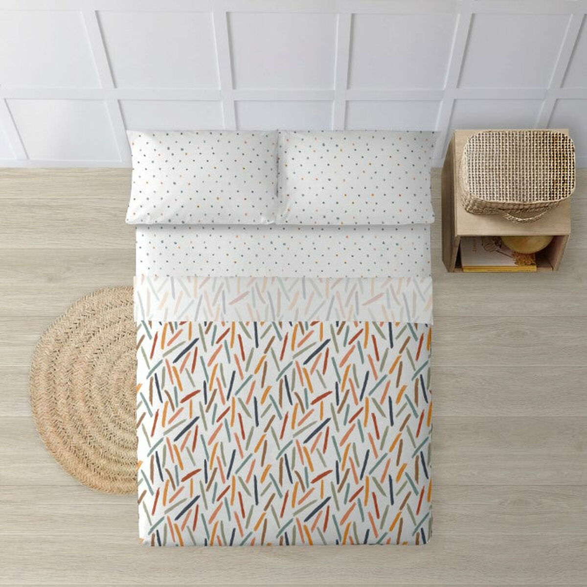 Set di Lenzuola Decolores Zuri Multicolore 175 x 270 cm