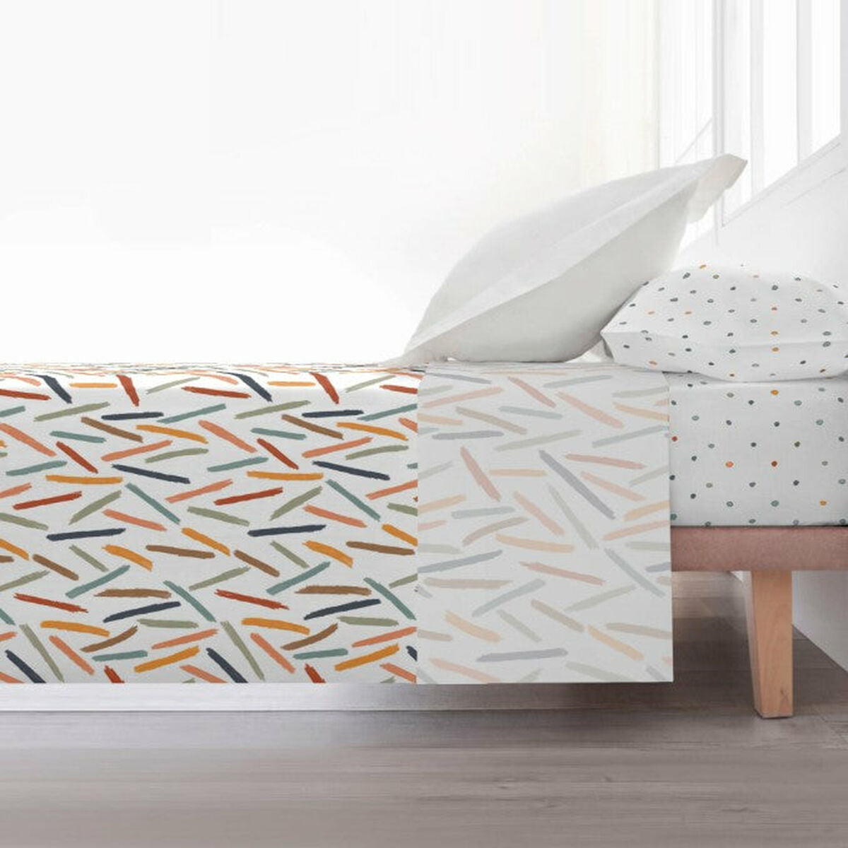 Set di Lenzuola Decolores Zuri Multicolore 175 x 270 cm