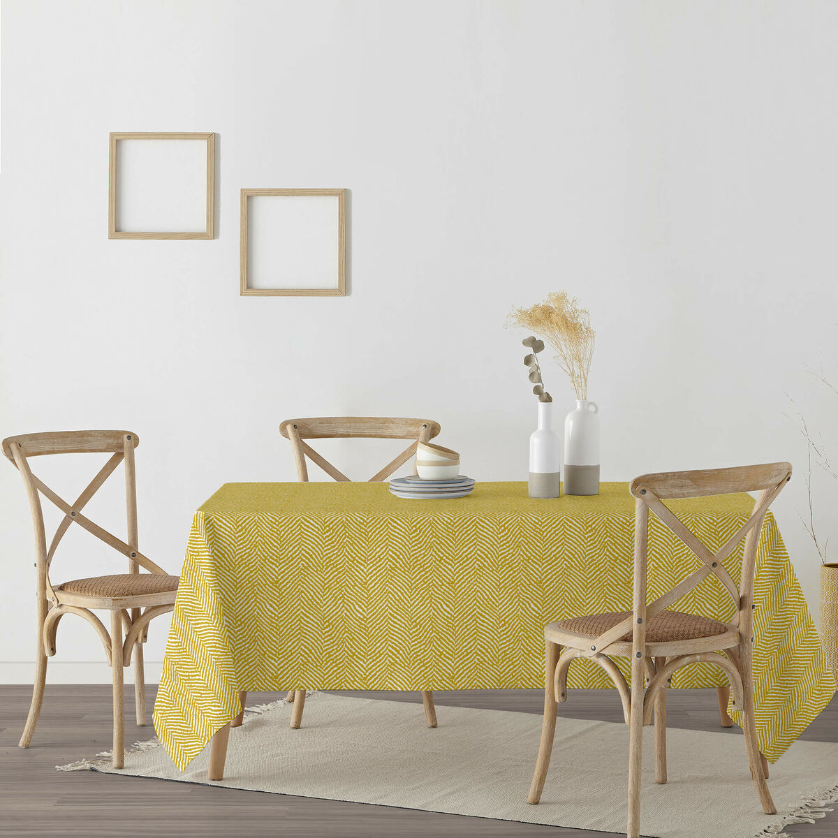 Tovaglia antimacchia Belum Alejandria Senape 100 x 140 cm