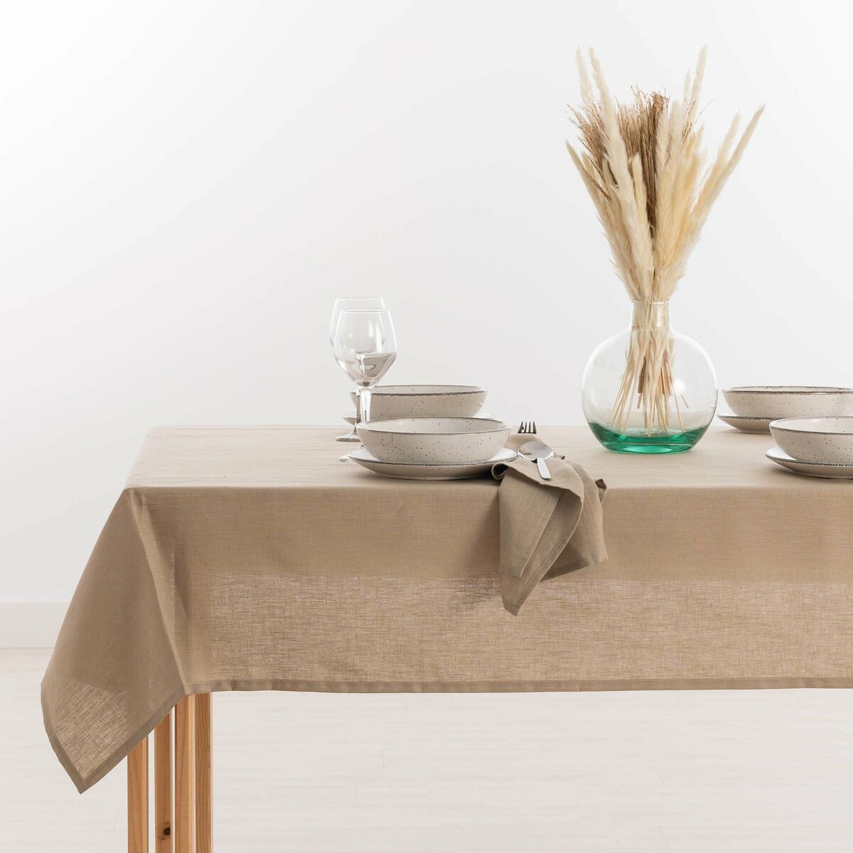 Tovaglia Mauré 300 x 150 cm Taupé