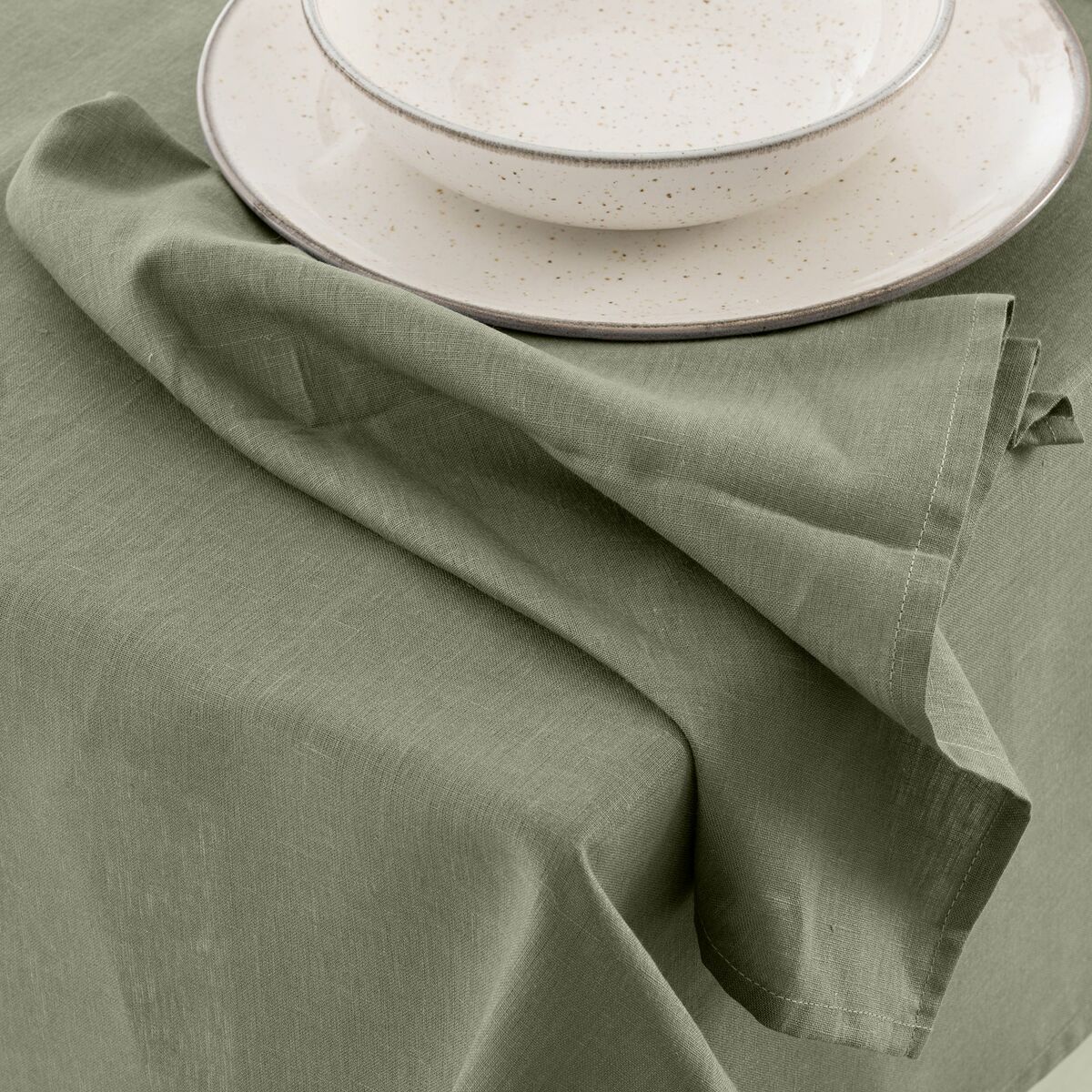 Tovaglia Mauré 250 x 150 cm Verde militare