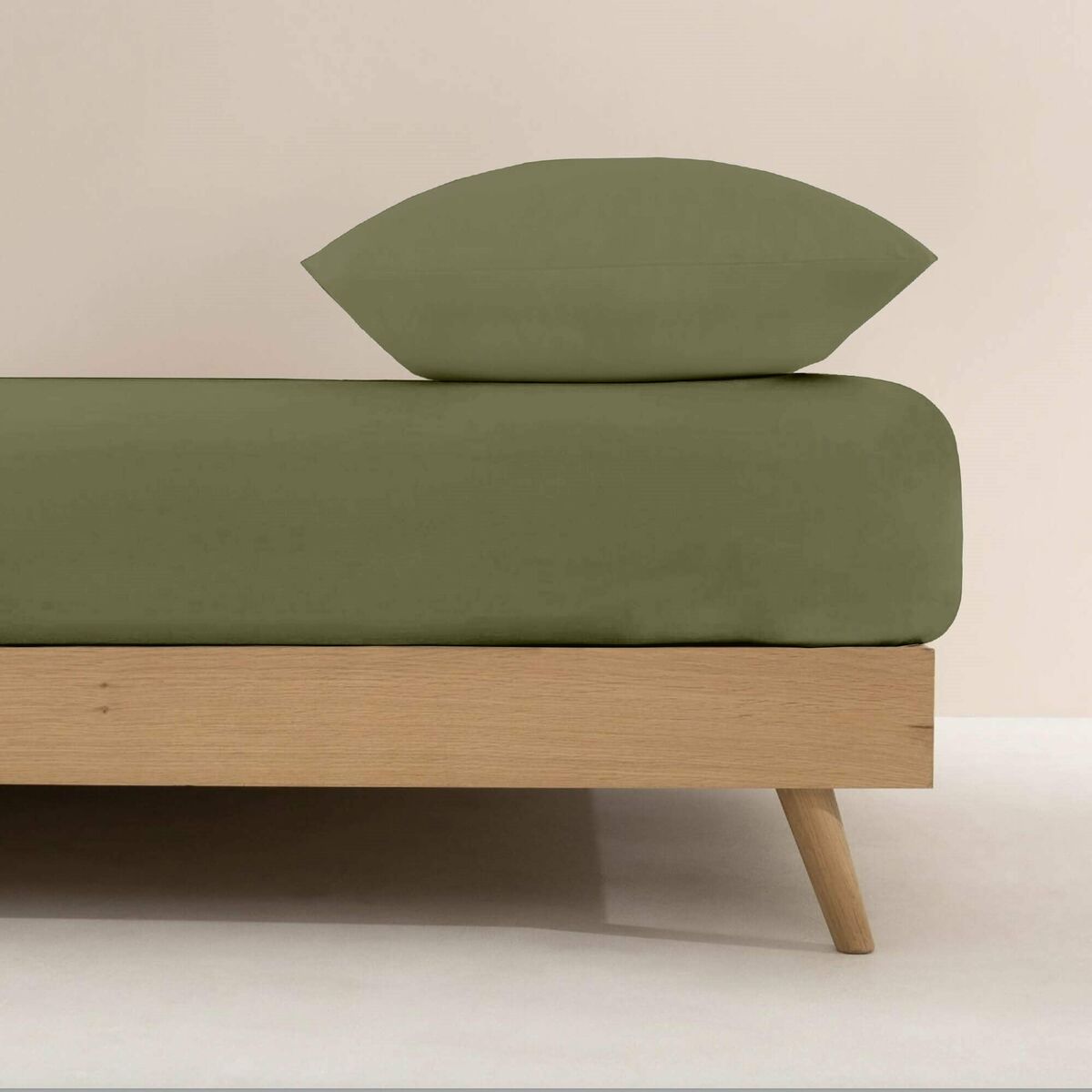 Lenzuolo con angoli aderenti Ripshop Liso Verde 140 x 200 cm