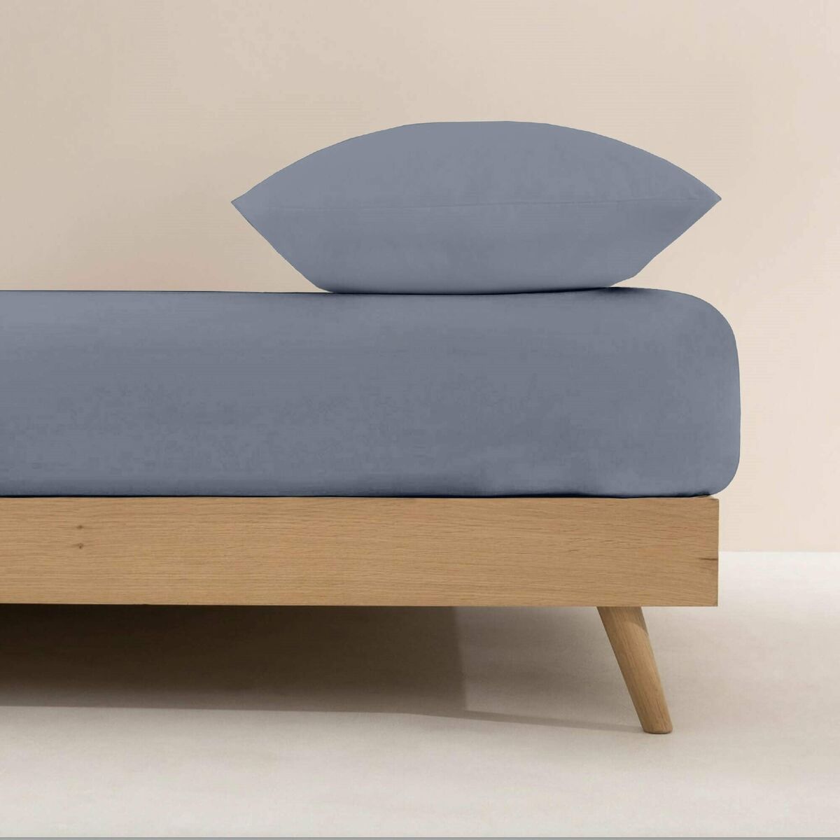 Lenzuolo con angoli aderenti Ripshop Liso Azzurro 140 x 200 cm