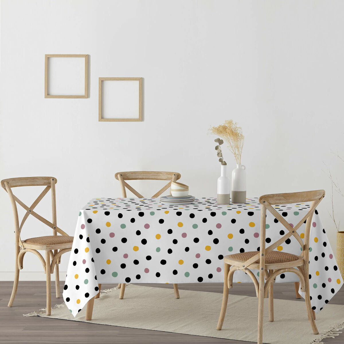 Tovaglia antimacchia Belum Bianco 180 x 200 cm Pois XL