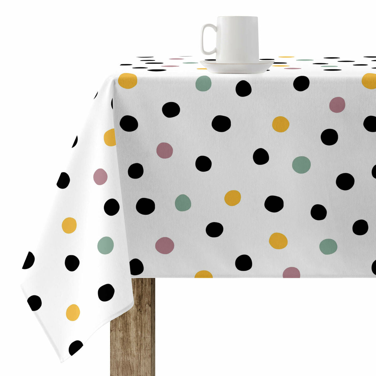 Tovaglia antimacchia Belum Bianco 180 x 250 cm Pois XL