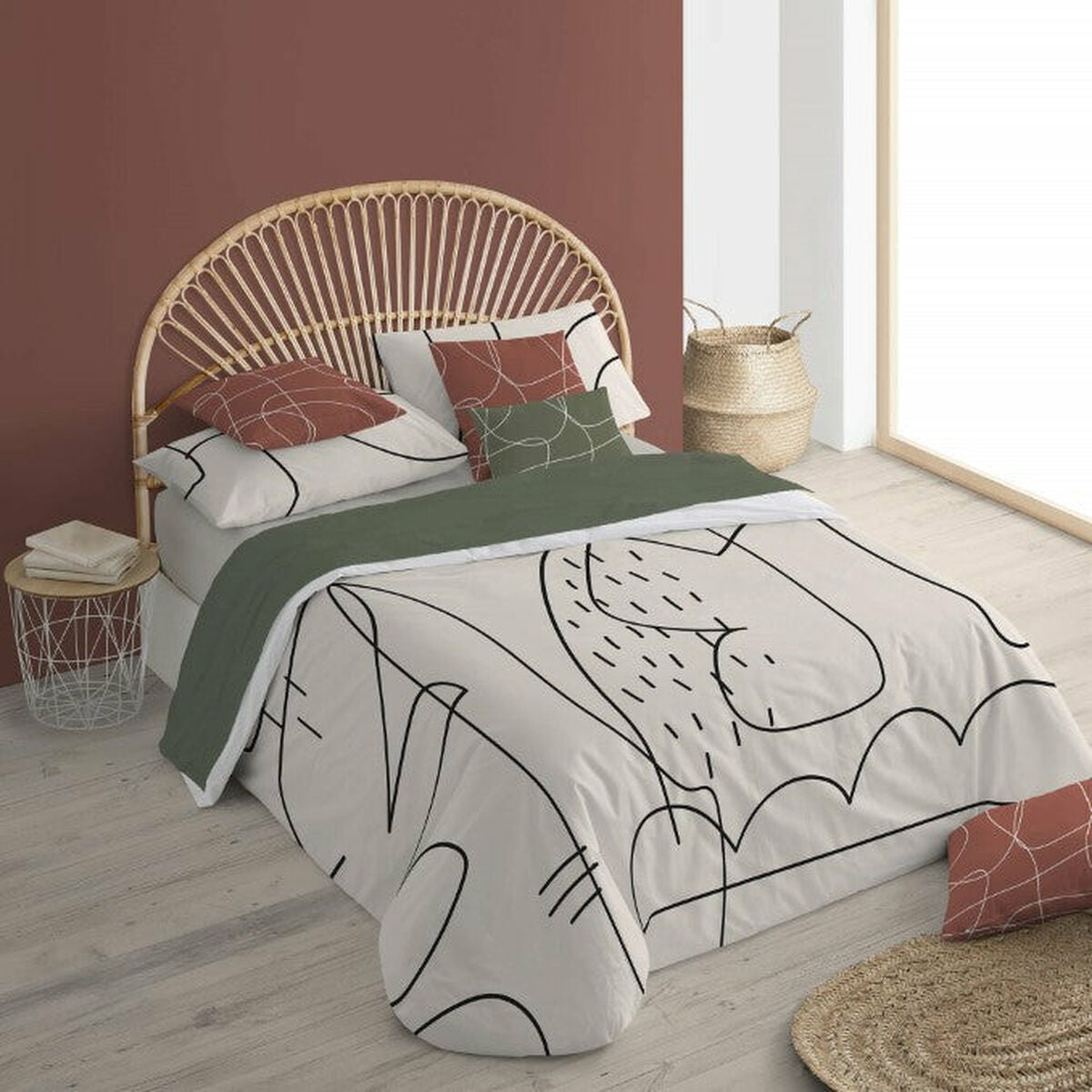 Copripiumino Decolores Burdeos Multicolore 155 x 220 cm