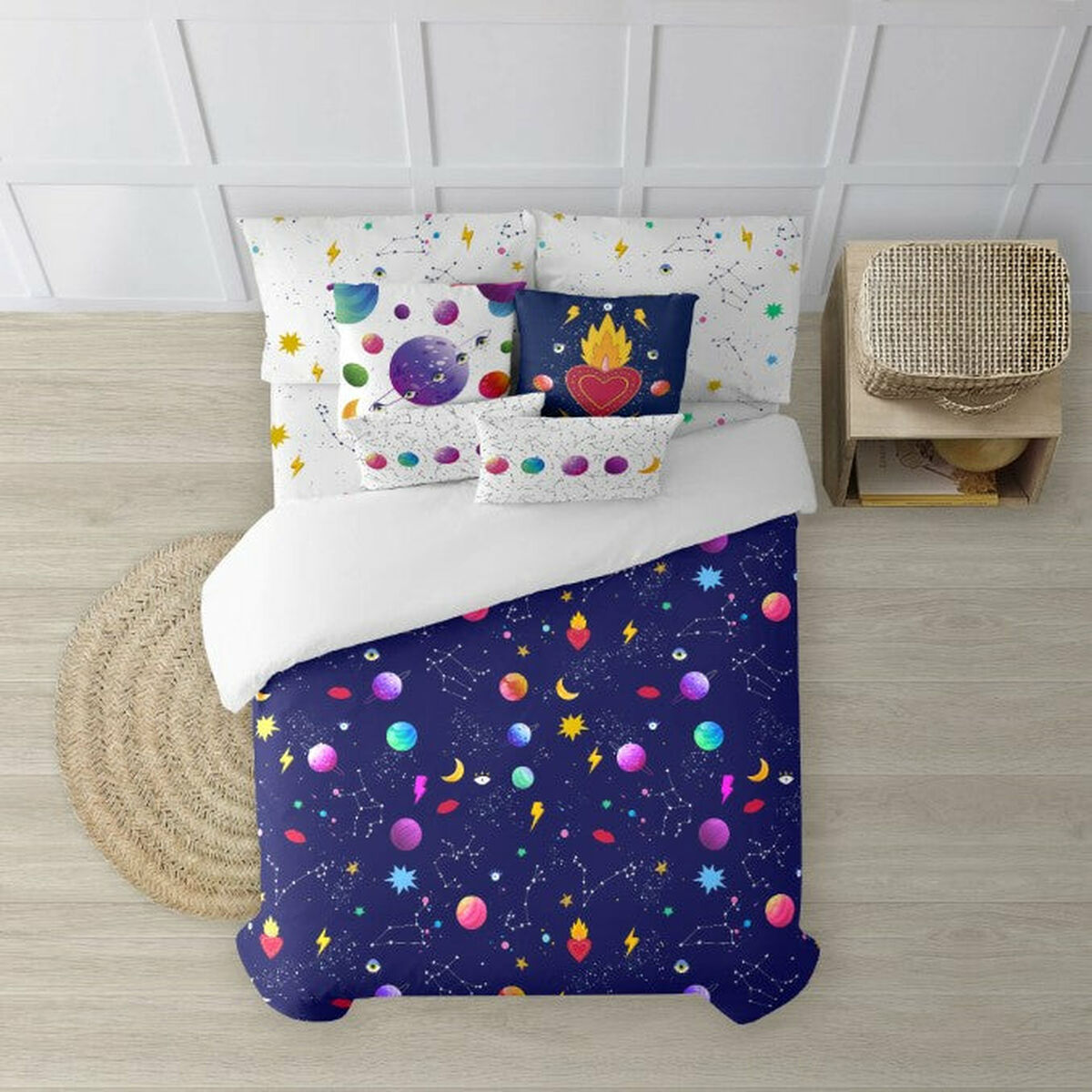 Copripiumino Decolores Cosmos Multicolore 240 x 220 cm