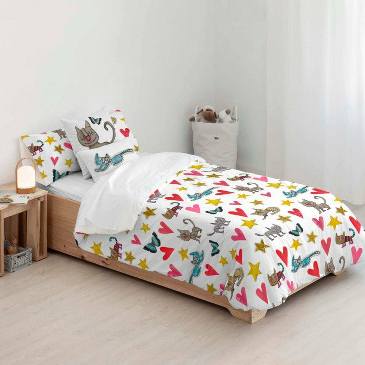 Copripiumino Decolores Gatets Multicolore 220 x 220 cm