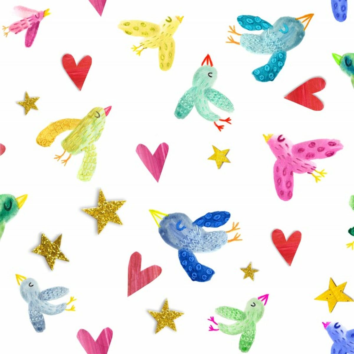 Copripiumino Decolores Ocells Multicolore 155 x 220 cm