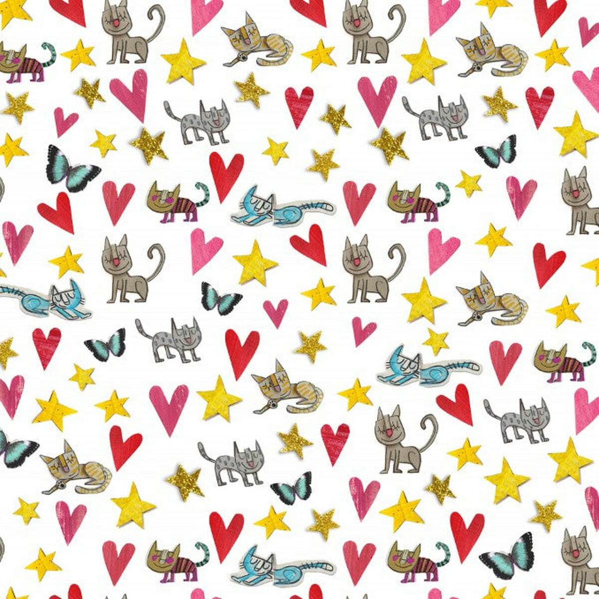 Copripiumino Decolores Gatets Multicolore 200 x 200 cm