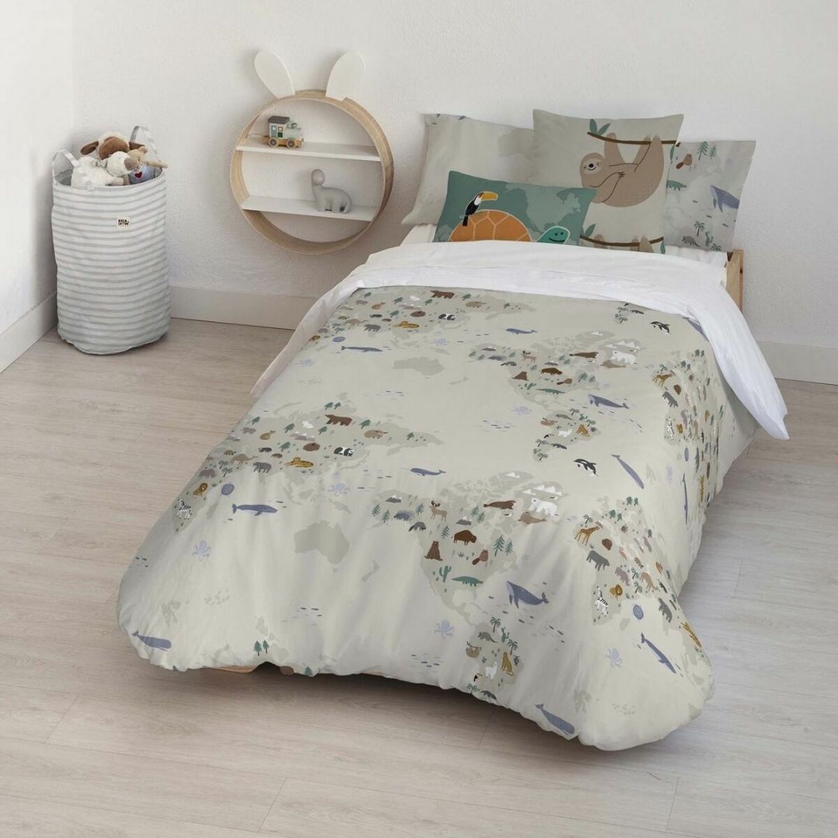 Copripiumino Kids&Cotton Maui Small Beige 180 x 240 cm