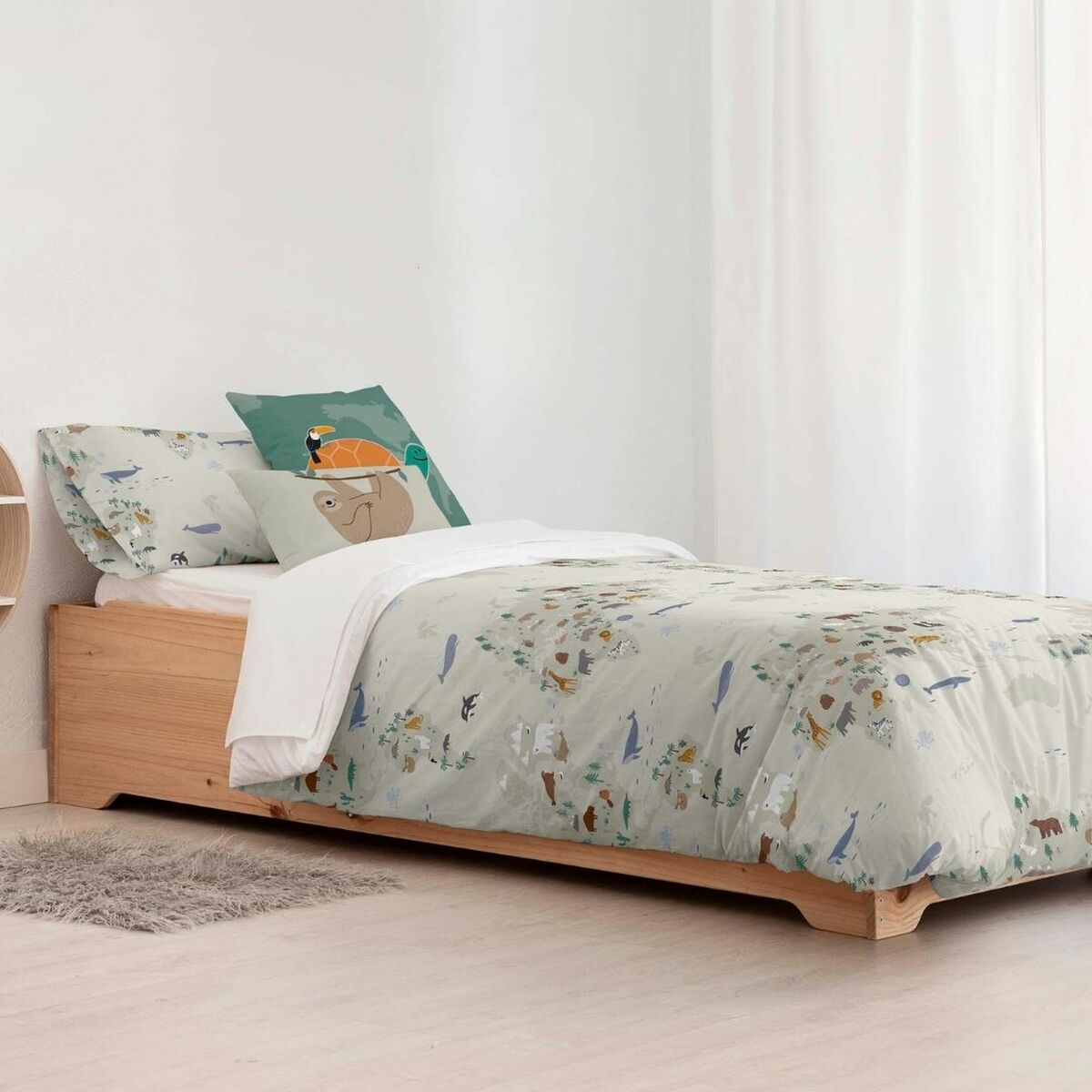 Copripiumino Kids&Cotton Maui Small Beige 180 x 240 cm