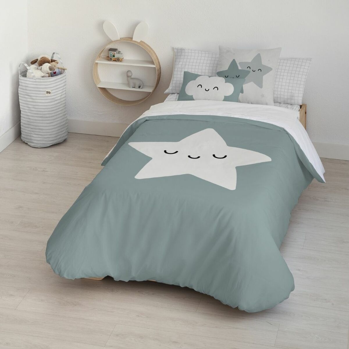 Copripiumino Kids&Cotton Nadir Azzurro 180 x 240 cm