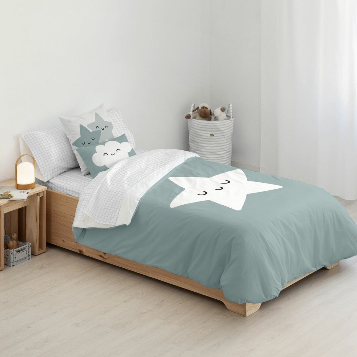 Copripiumino Kids&Cotton Nadir Azzurro 180 x 240 cm
