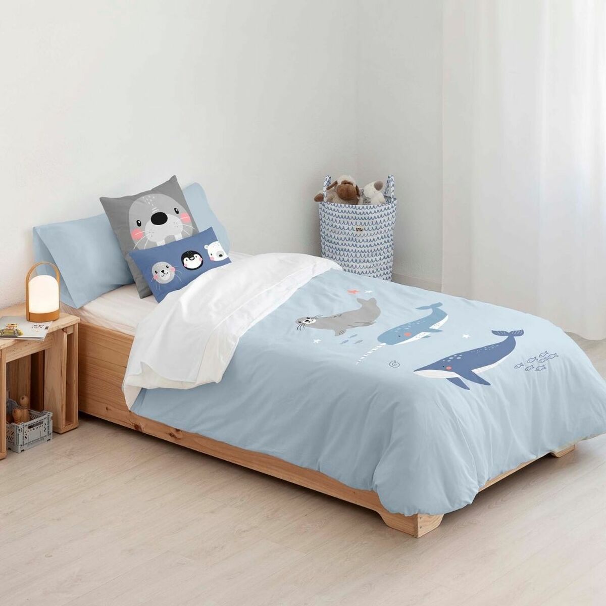 Copripiumino Kids&Cotton Tabor Big Azzurro 180 x 240 cm