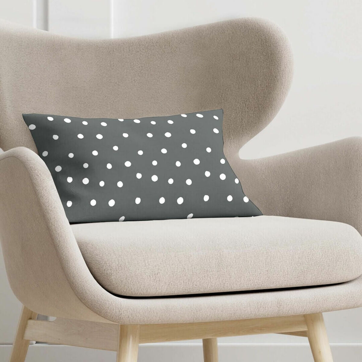 Fodera per cuscino Kids&Cotton Kibo C Nero 30 x 50 cm
