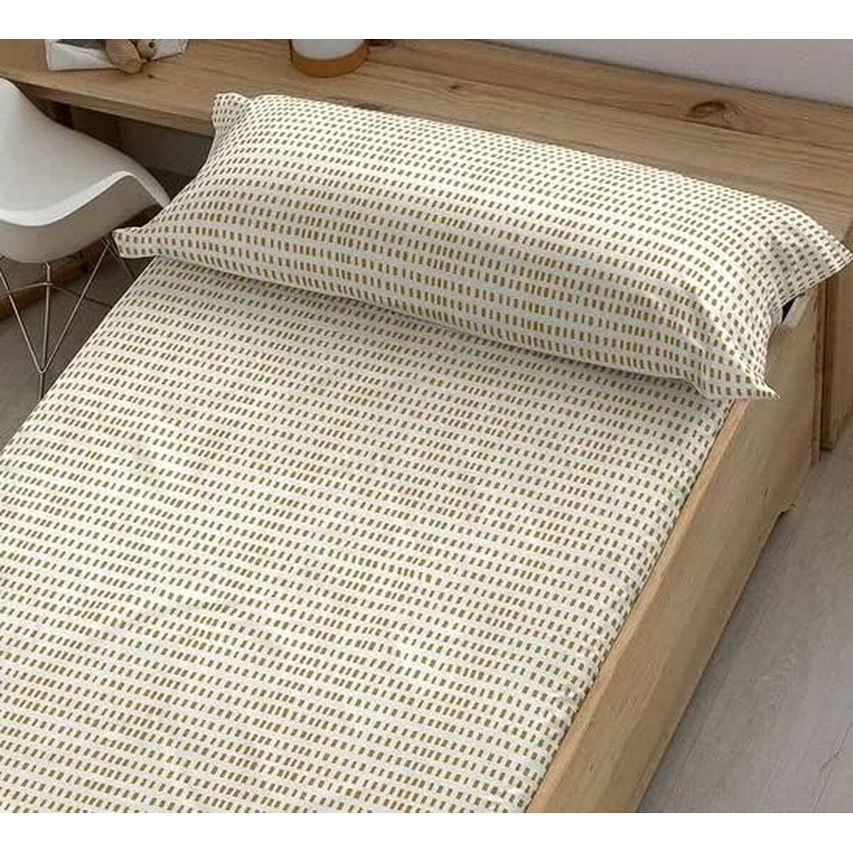Lenzuolo con angoli aderenti Kids&Cotton Huali Multicolore 70x140 cm