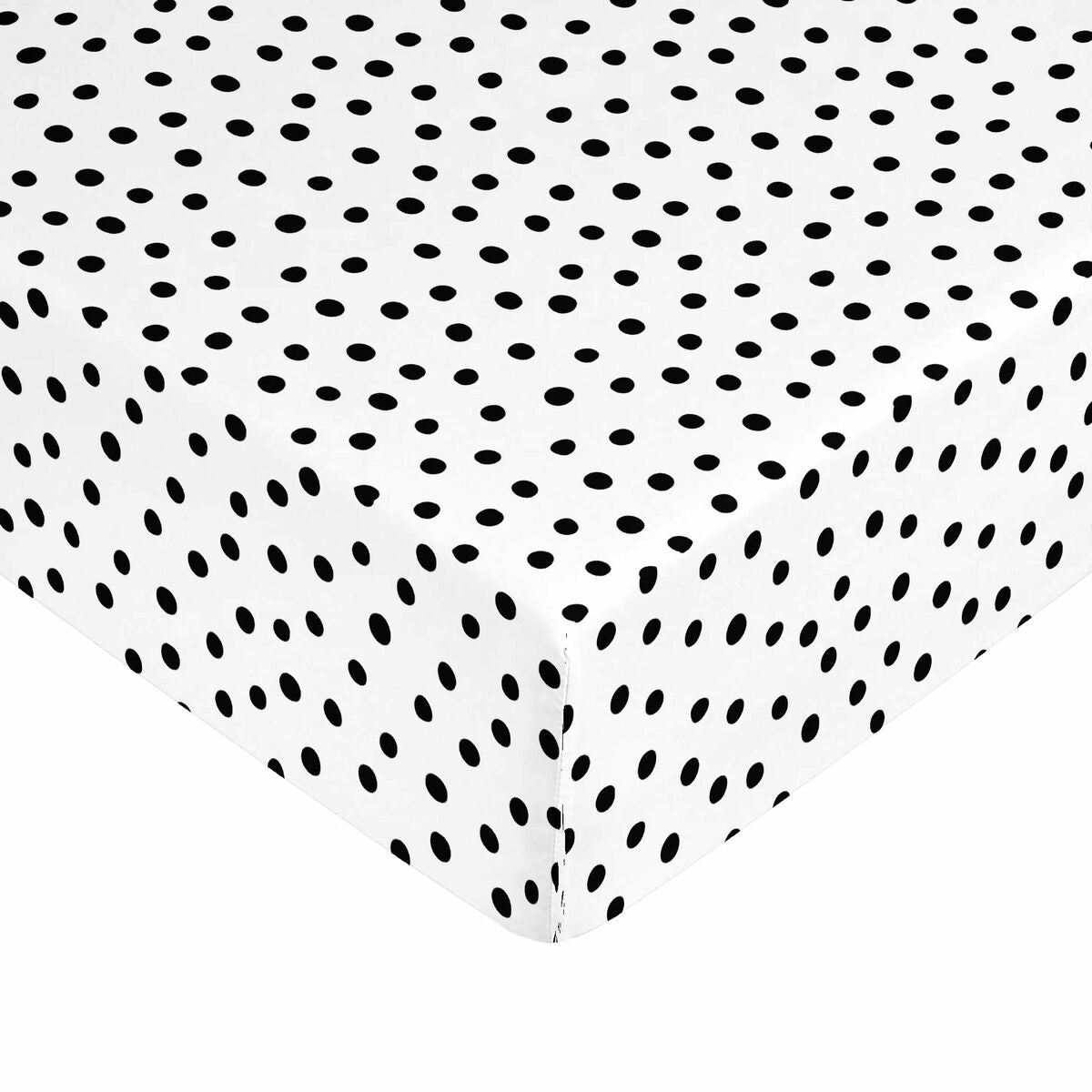 Lenzuolo con angoli aderenti Kids&Cotton Kibo Nero 105 x 200 cm