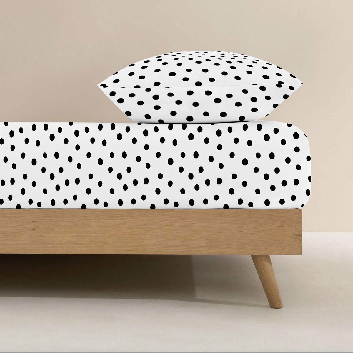 Lenzuolo con angoli aderenti Kids&Cotton Kibo Nero 105 x 200 cm