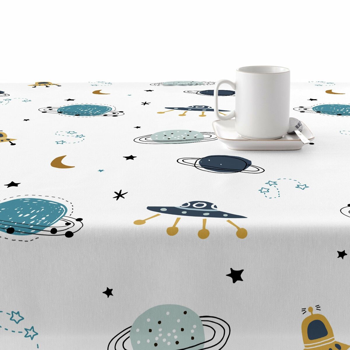Tovaglia in resina antimacchia Belum Dayton 140 x 140 cm