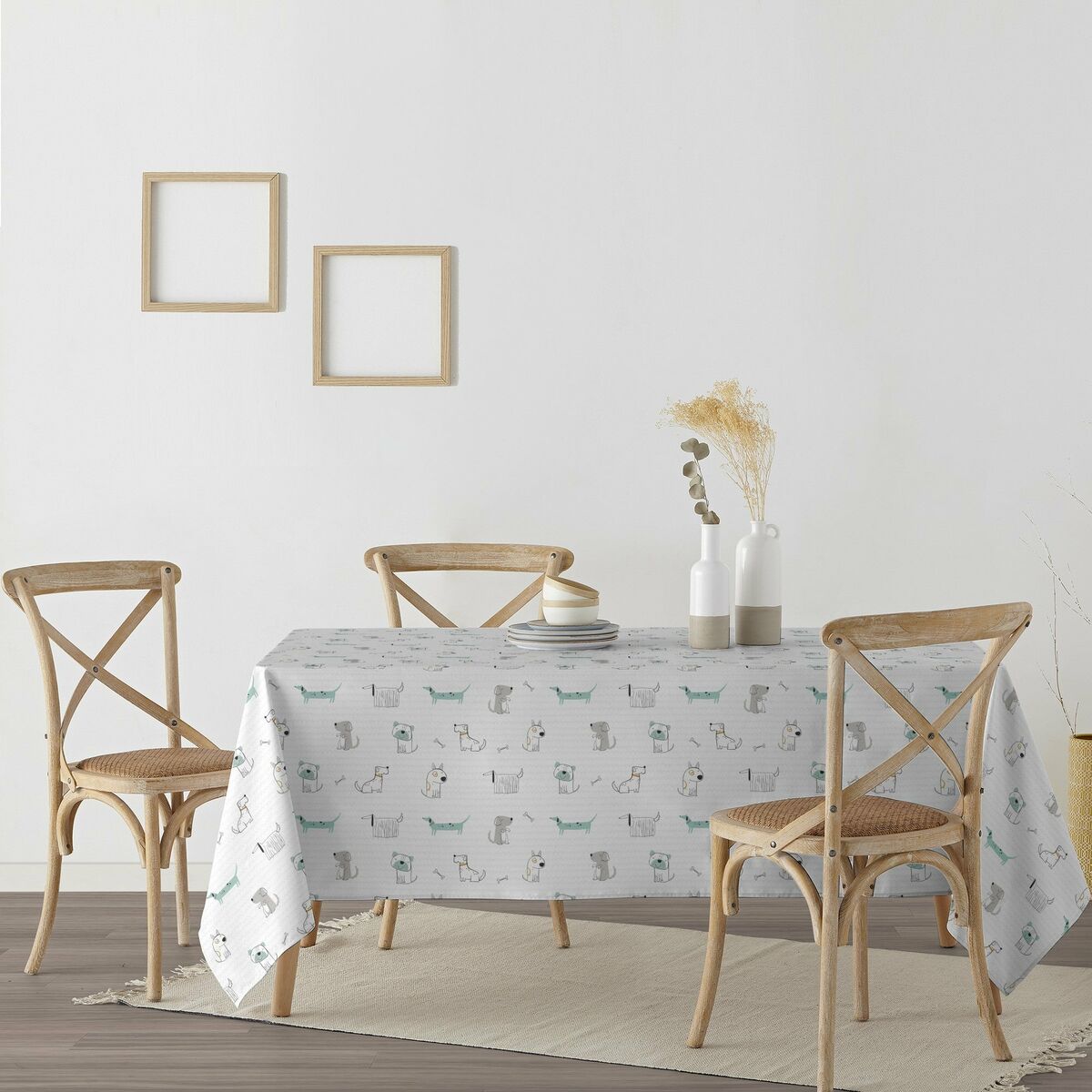 Tovaglia in resina antimacchia Belum Huali 140 x 140 cm
