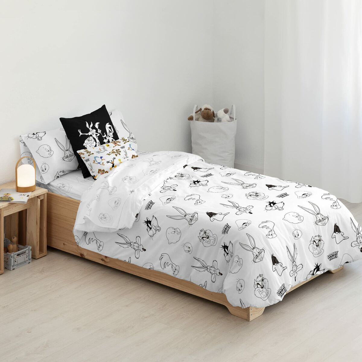 Copripiumino Looney Tunes Looney B&W Bianco black 260 x 240 cm
