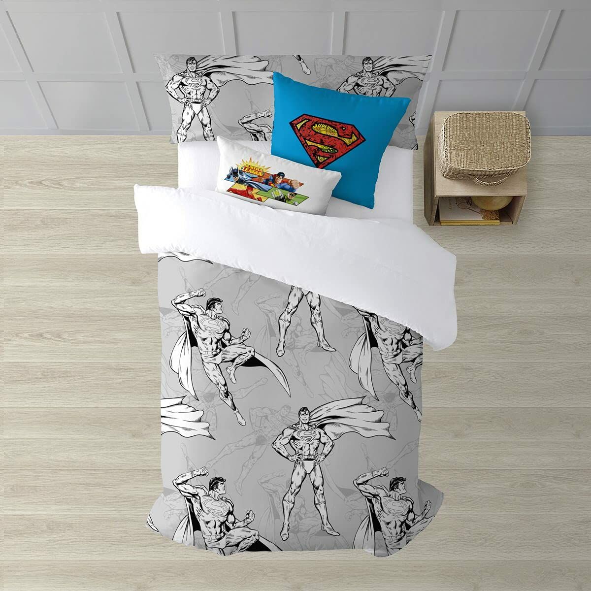 Copripiumino Superman Superman Grigio 260 x 240 cm