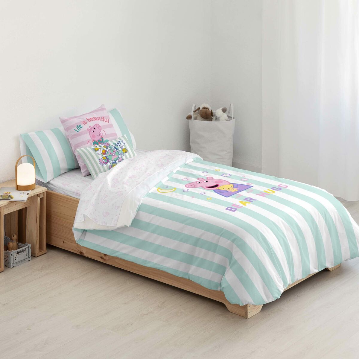 Copripiumino Peppa Pig Bear Hugs 155 x 220 cm