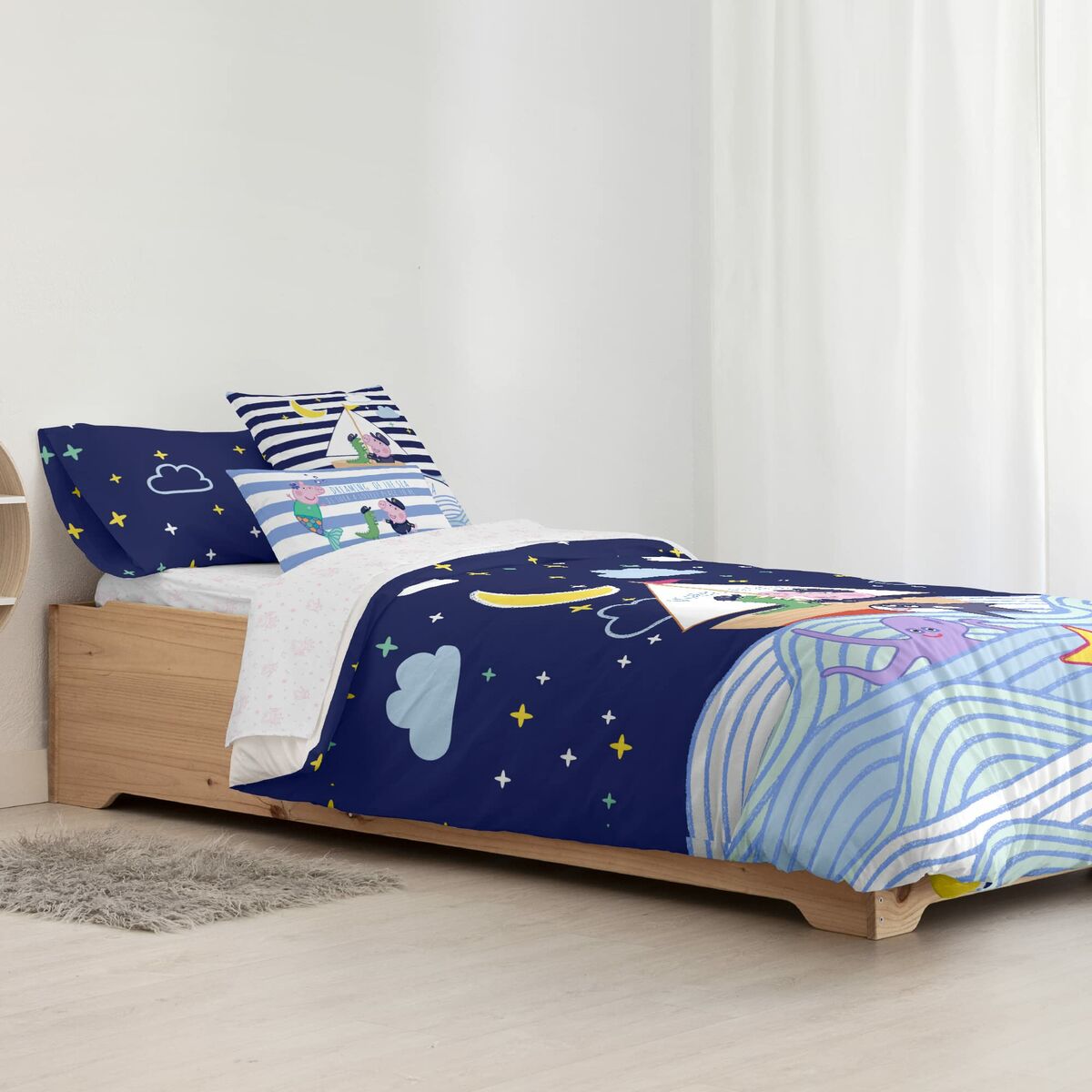 Copripiumino Peppa Pig Sea 180 x 220 cm