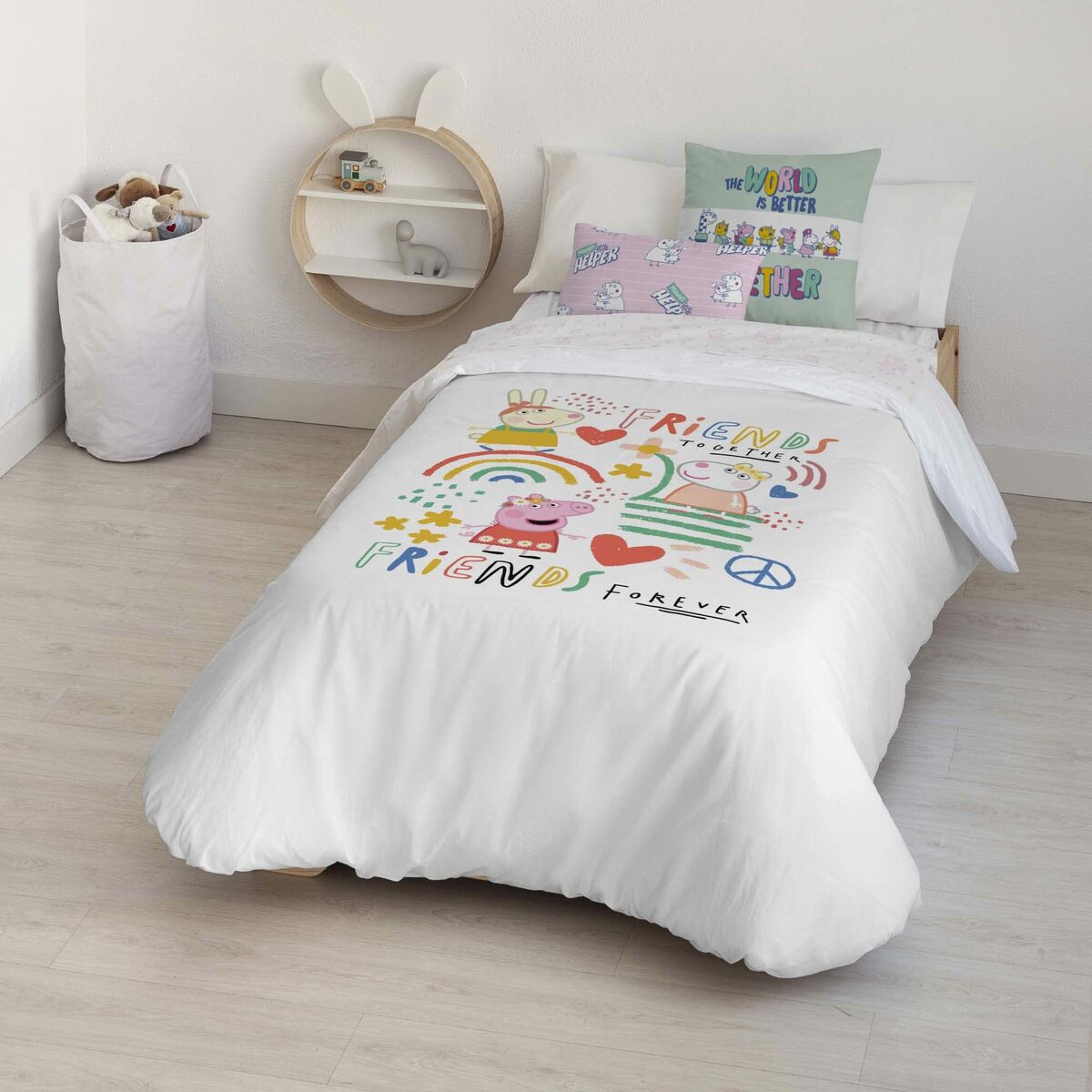 Copripiumino Peppa Pig Together 140 x 200 cm
