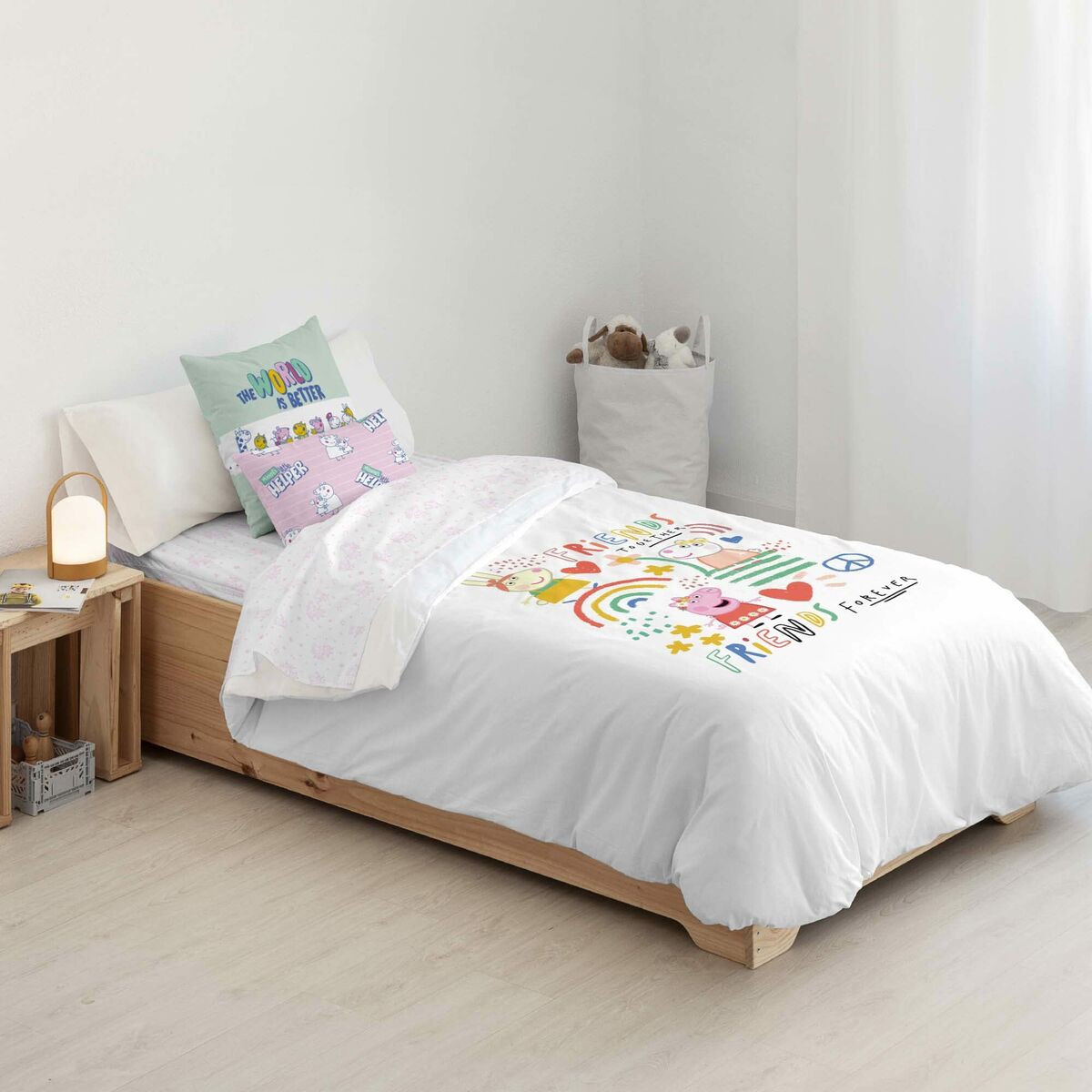 Copripiumino Peppa Pig Together 140 x 200 cm