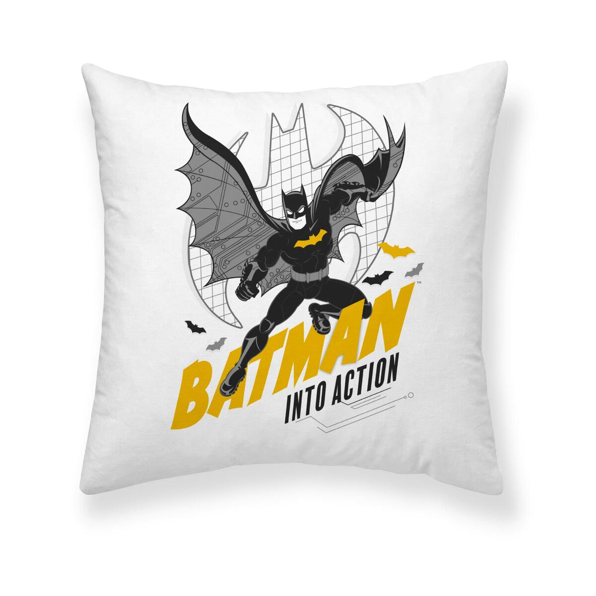 Fodera per cuscino Batman Bianco 45 x 45 cm