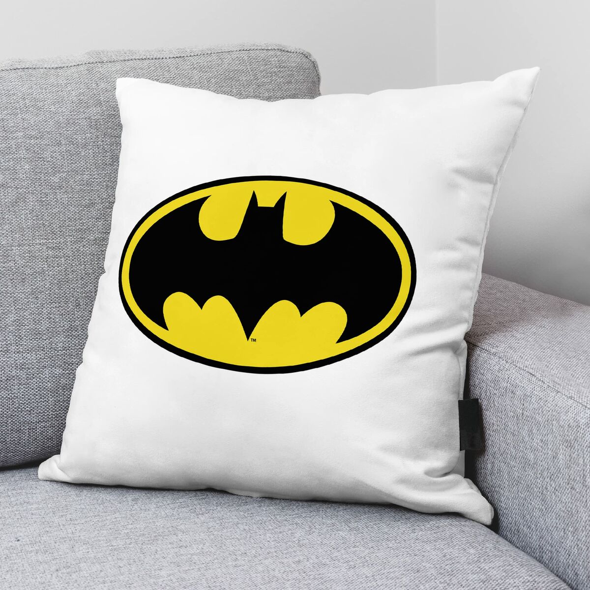 Fodera per cuscino Batman Bianco 45 x 45 cm