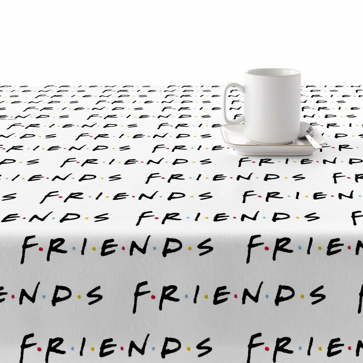 Tovaglia antimacchia Belum Friends White 300 x 140 cm