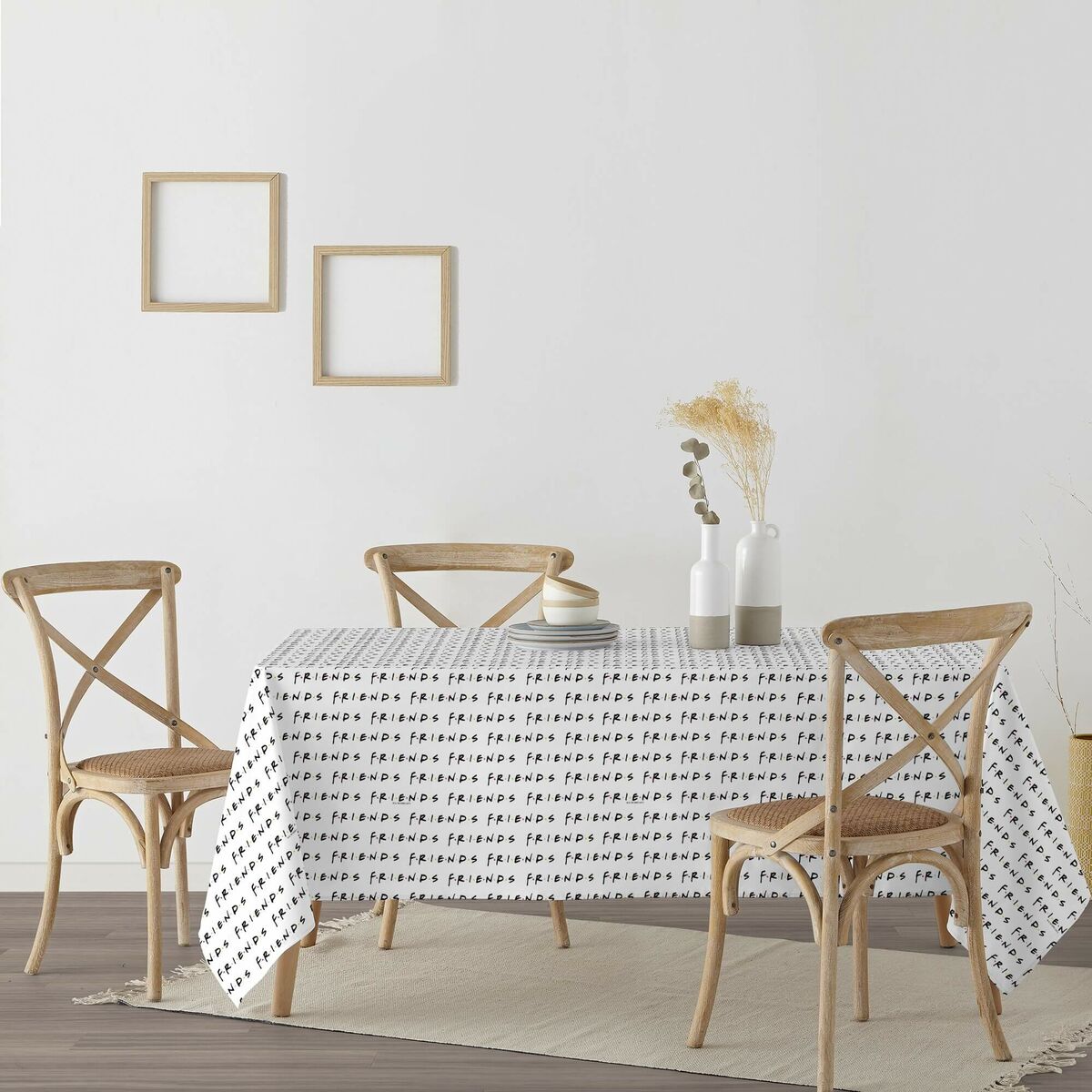 Tovaglia antimacchia Belum Friends White 300 x 140 cm