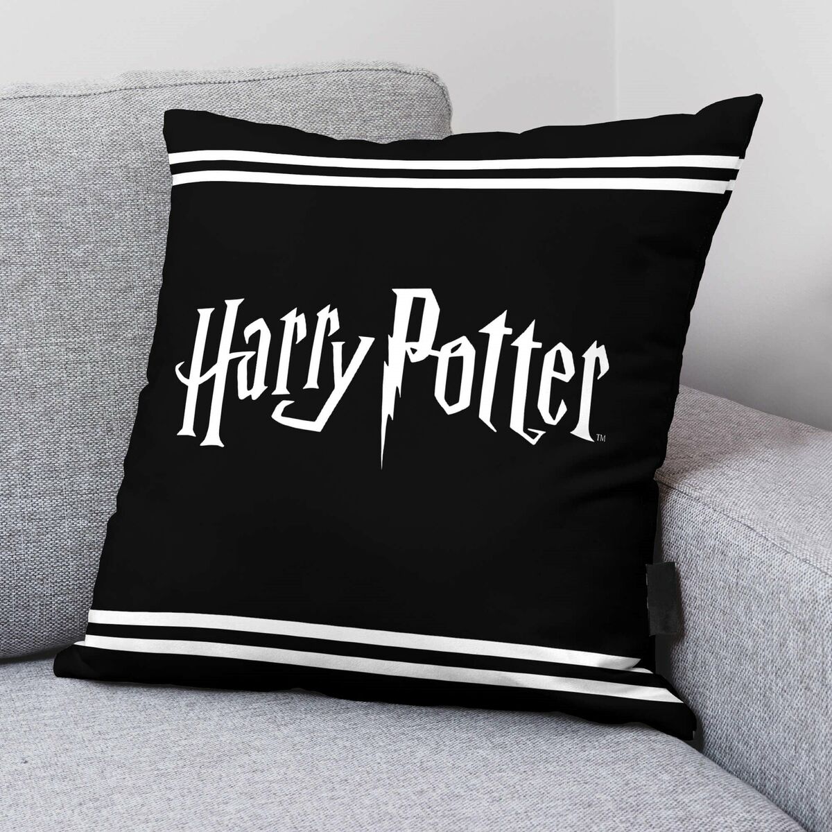 Fodera per cuscino Harry Potter Nero 45 x 45 cm