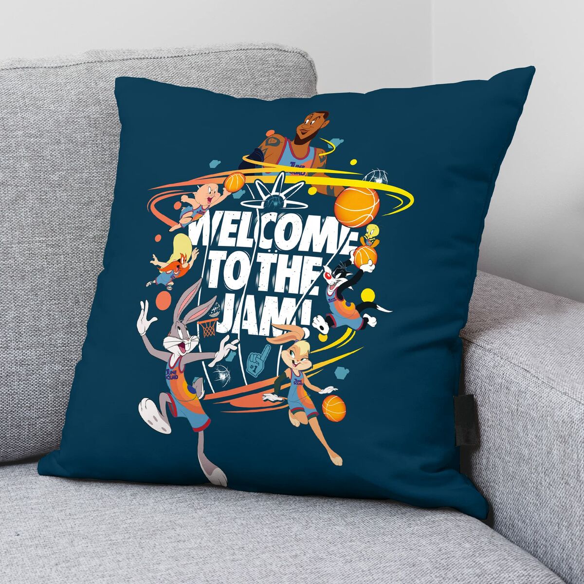 Fodera per cuscino Looney Tunes Welcome Jam A 45 x 45 cm