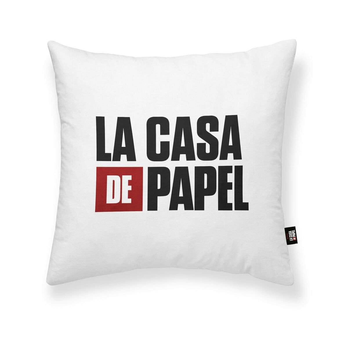 Fodera per cuscino La casa de papel Bianco 45 x 45 cm