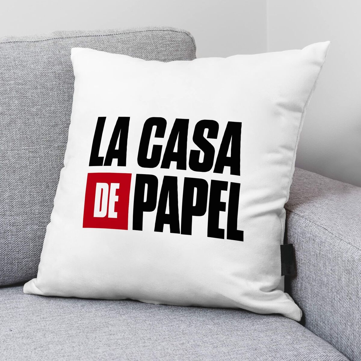 Fodera per cuscino La casa de papel Bianco 45 x 45 cm