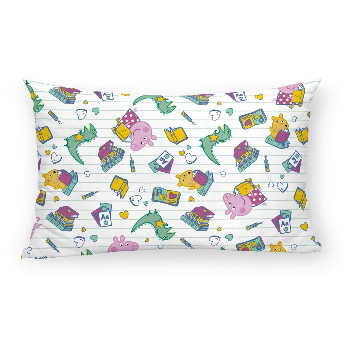Fodera per cuscino Decolores Learn C Multicolore 30 x 50 cm