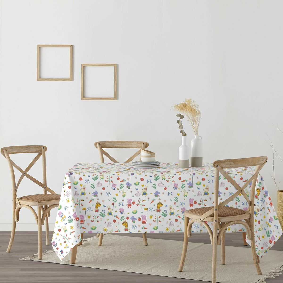 Tovaglia in resina antimacchia Belum Vegetables 02 140 x 140 cm